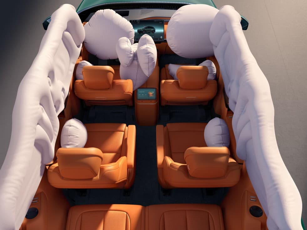 Standard 9 Airbags across the Lineup.