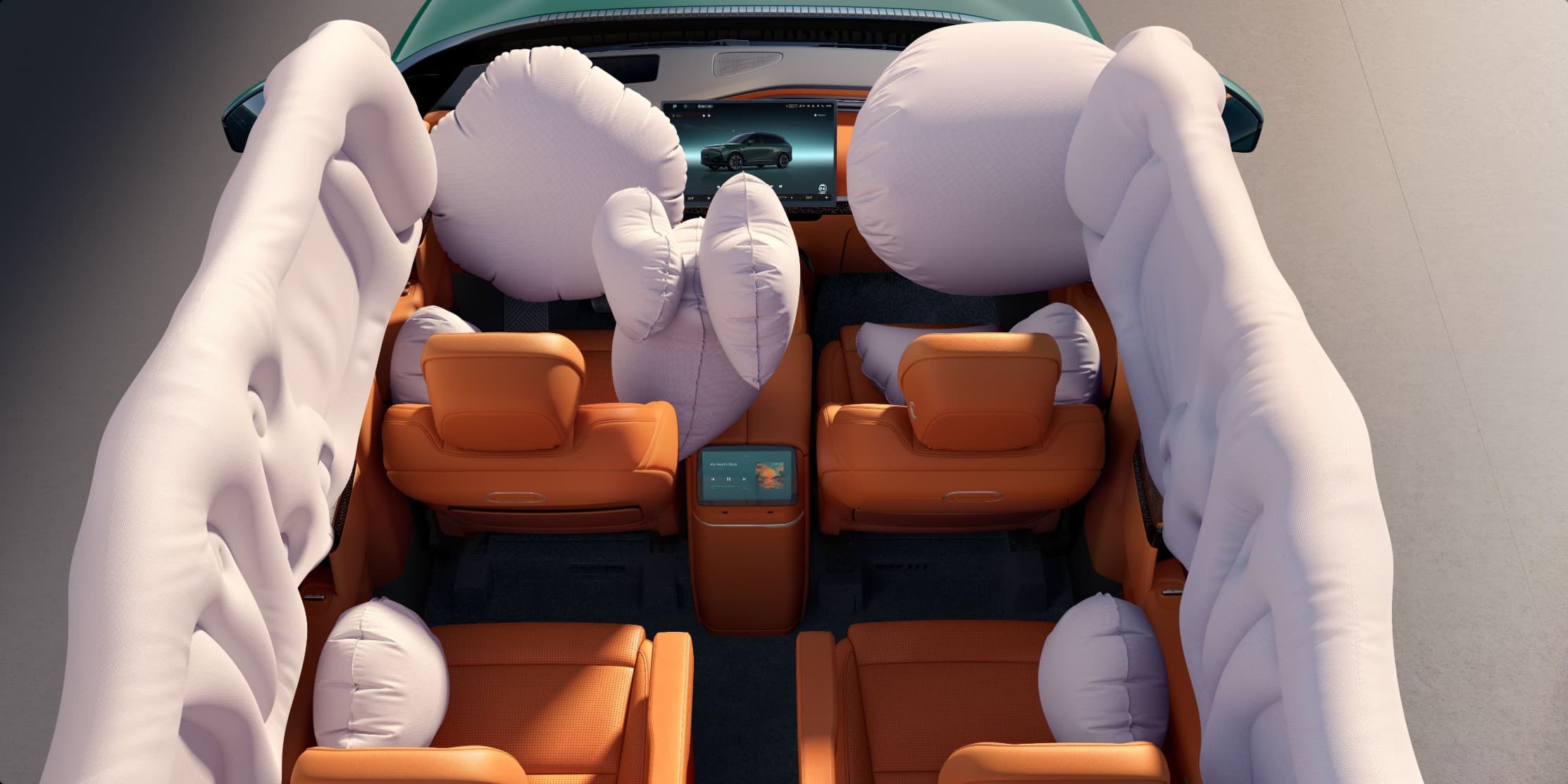Standard 9 Airbags across the Lineup.