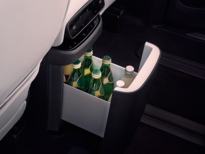 Industry-first hot & cold refrigerator with electric door