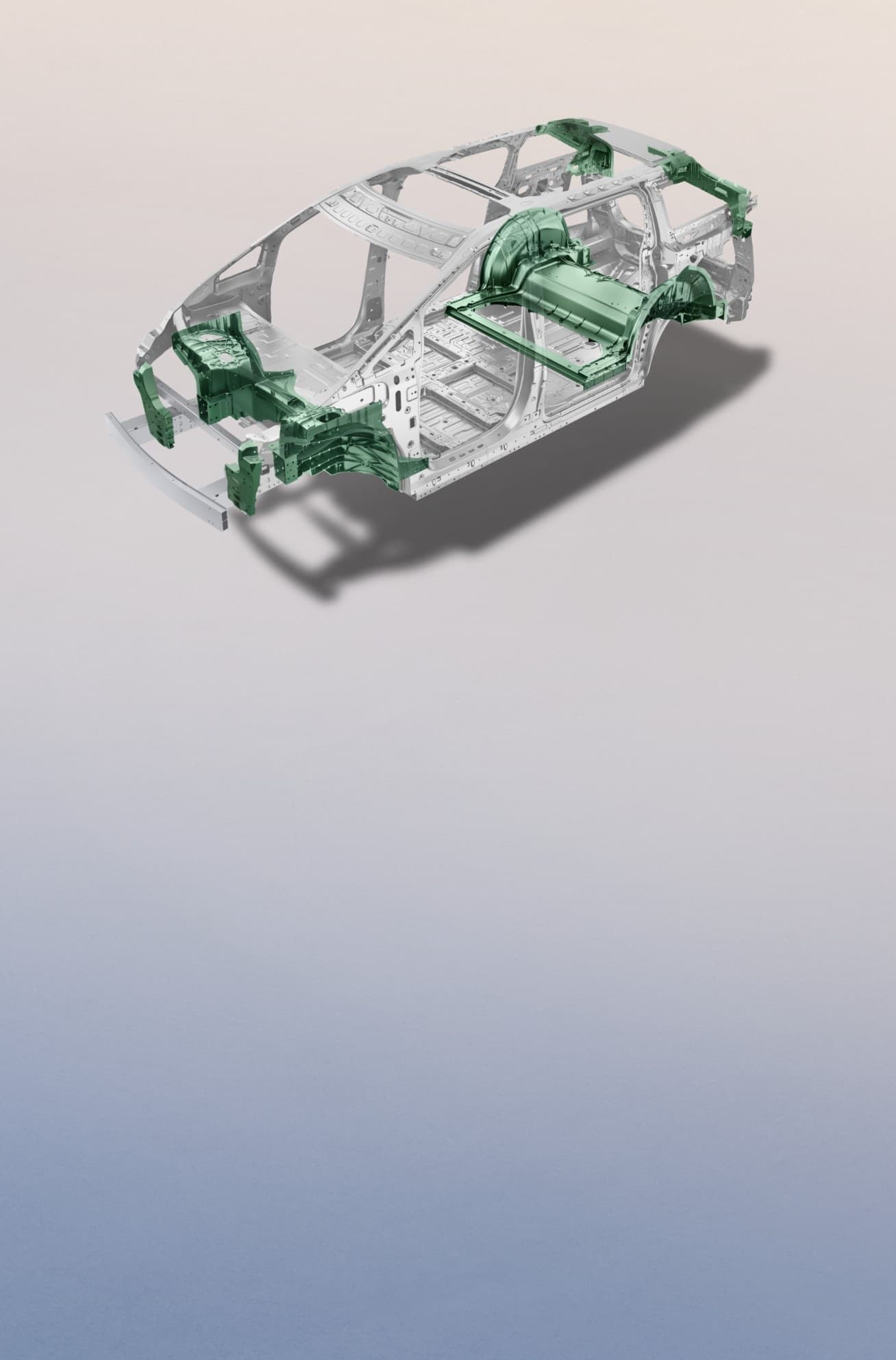 World's only MPV Equipped with Front and Rear-integrated Die-casting Aluminum Body Structure