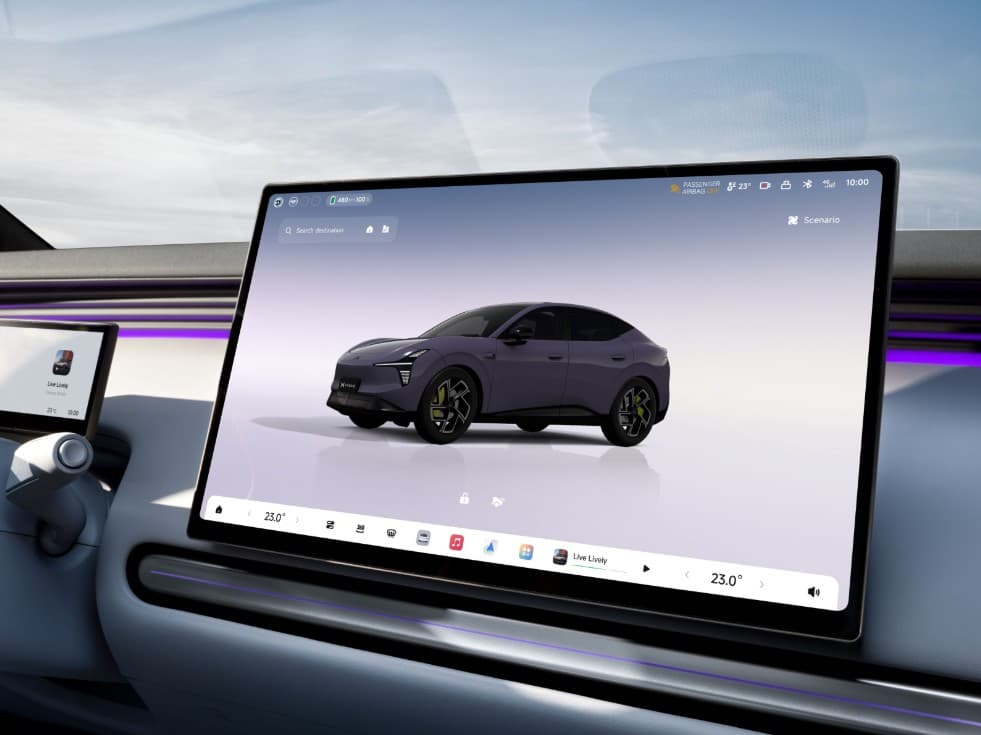 15.6" Central Touchscreen