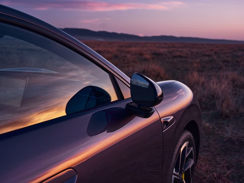 Frameless doors and side mirrors