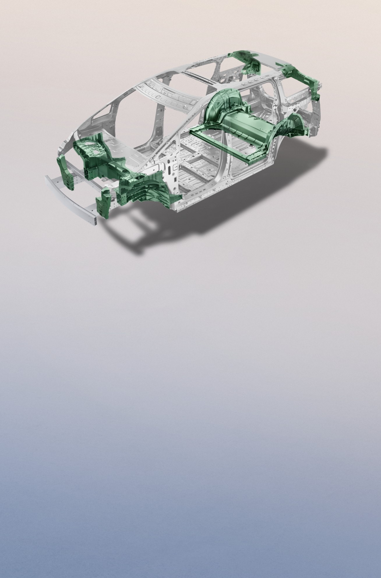 World's only MPV Equipped with Front and Rear-integrated Die-casting Aluminum Body Structure