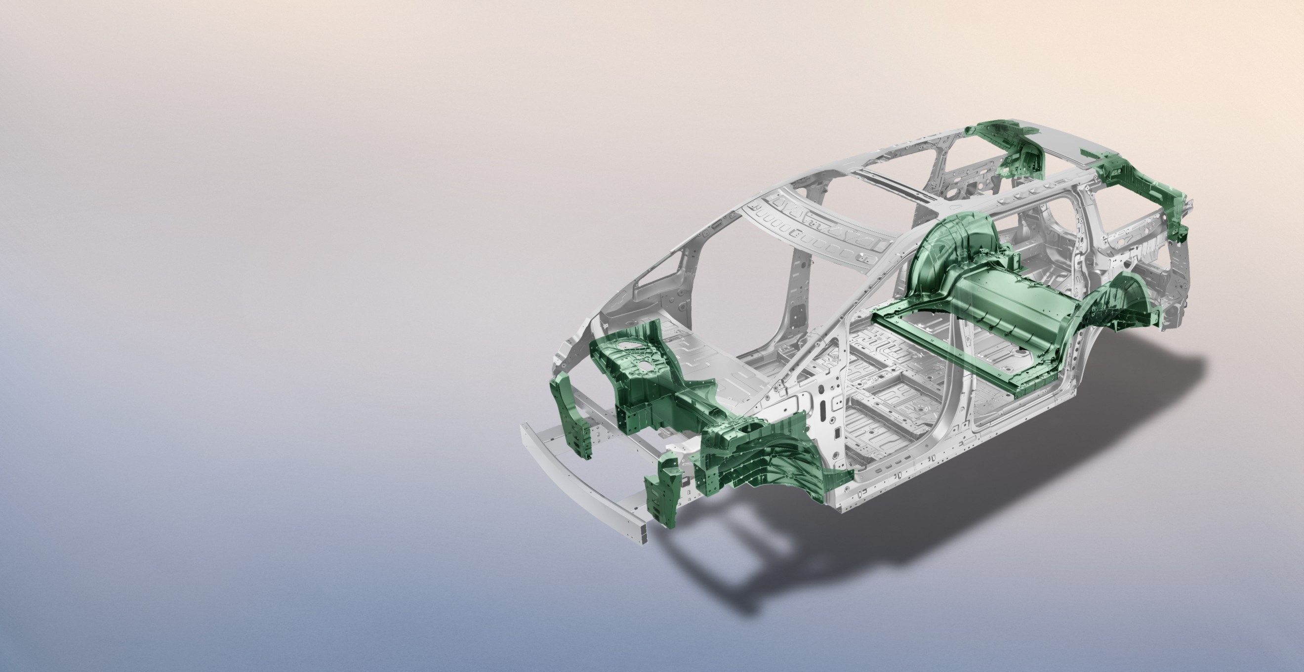 World's only MPV Equipped with Front and Rear-integrated Die-casting Aluminum Body Structure